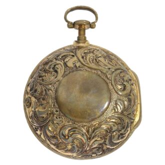 Interesting English pair cased verge pocket watch Circa 1740 Interesting English pair cased verge pocket watch Circa 1740
