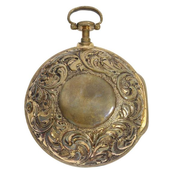 Interesting English pair cased verge pocket watch Circa 1740 Interesting English pair cased verge pocket watch Circa 1740
