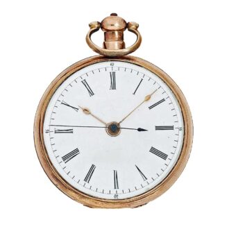 English duplex pocket watch with center seconds Circa 1800
