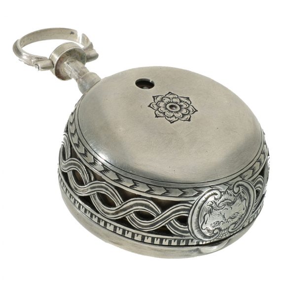 English silver verge pocket watch with repeater Circa 1750 English silver verge pocket watch with repeater Circa 1750