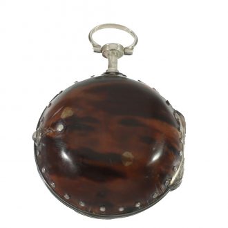 English silver verge pocket watch with repeater Circa 1750