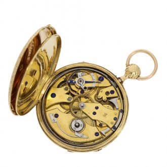 French repeater with fine movement quality and shock absorber Circa 1830