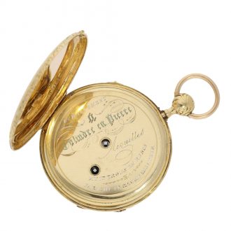 French repeater with fine movement quality and shock absorber Circa 1830