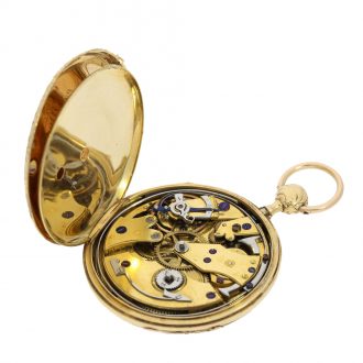 French repeater with fine movement quality and shock absorber Circa 1830