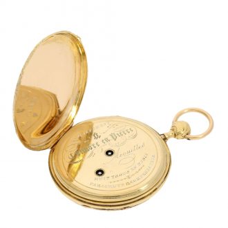 French repeater with fine movement quality and shock absorber Circa 1830