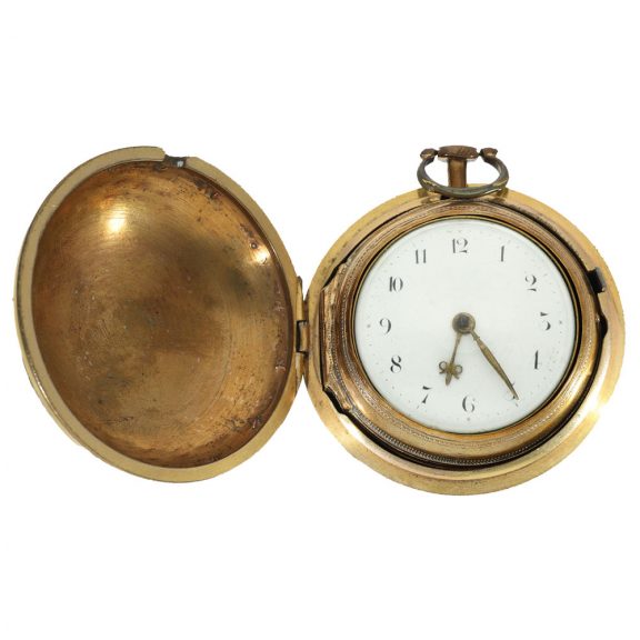 English gilt triple cased verge pocket watch Circa 1813