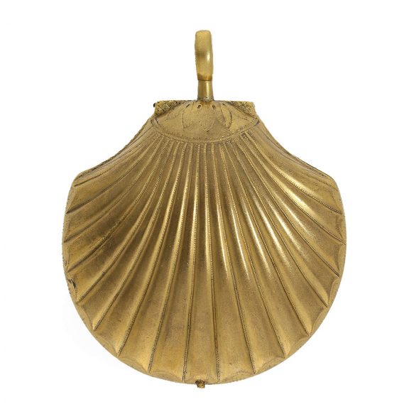 Exceptionally large French form watch in shell shape Circa 1820 Exceptionally large French form watch in shell shape Circa 1820