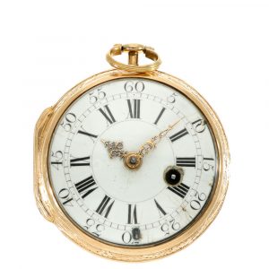 Swiss 18 carat gold Louis XV verge pocket watch Circa 1750