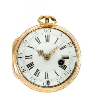 Swiss 18 carat gold Louis XV verge pocket watch Circa 1750