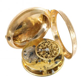 Swiss 18 carat gold Louis XV verge pocket watch Circa 1750