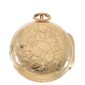 Swiss 18 carat gold Louis XV verge pocket watch Circa 1750