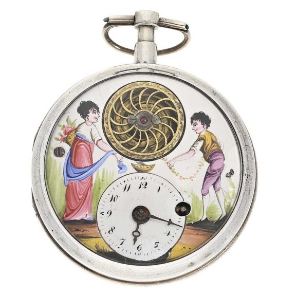 French watch with a very rare "hypnotic" balance Circa 1800 French watch with a very rare "hypnotic" balance Circa 1800