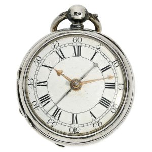English interesting silver center seconds pocket watch Circa 1770