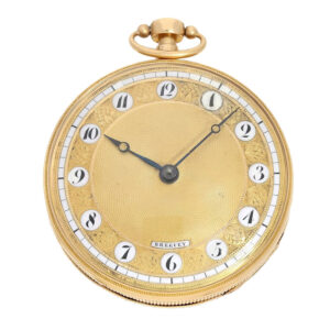 French 18 Carat gold decorative verge watch with repeater Circa 1800