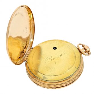 French 18 Carat gold decorative verge watch with repeater Circa 1800