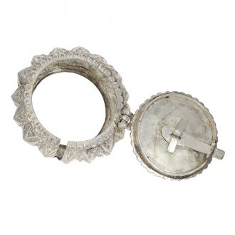 English large silver pocket watch with unusual outer case Circa 1813