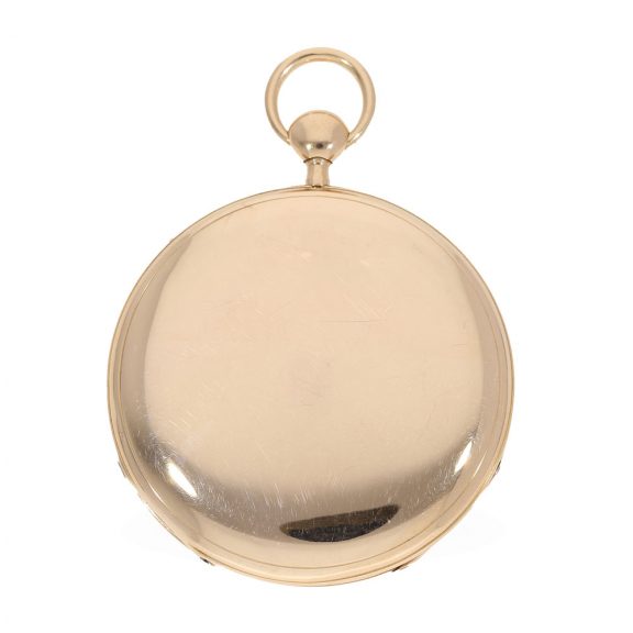 18 Carat gold large lépine watch with decentral dial Circa 1820 18 Carat gold large lépine watch with decentral dial Circa 1820