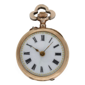 Swiss 18 Carat gold watch with high quality stone setting Circa 1890