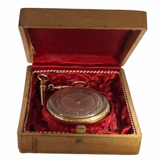 French 18 carat gold watch with hours and quarter repeater Circa 1850