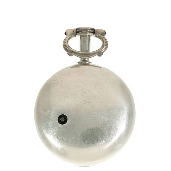 English silver three cased verge pocket watch Circa 1825 English silver three cased verge pocket watch Circa 1825