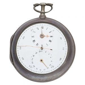 English watch with stoppable center seconds and date circa 1787