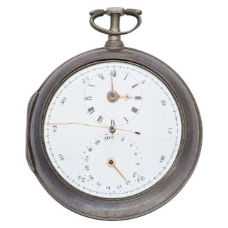 English watch with stoppable center seconds and date circa 1787
