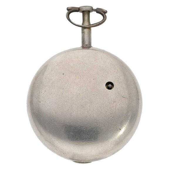 English watch with stoppable center seconds and date circa 1787 English watch with stoppable center seconds and date circa 1787