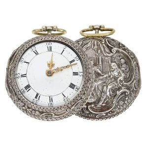 German verge with repoussé case and hallmarks Circa 1781