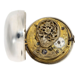 German verge with repoussé case and hallmarks Circa 1781