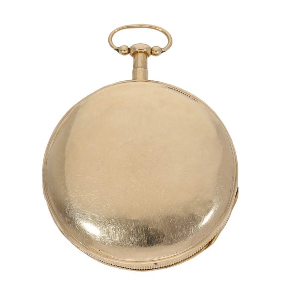 Swiss large 18 Carat gold lépine with striking mechanism Circa 1820 Swiss large 18 Carat gold lépine with striking mechanism Circa 1820