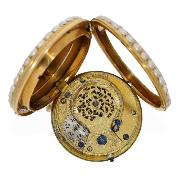English 18 carat gold and enamel verge watch Circa 1790 English 18 carat gold and enamel verge watch Circa 1790