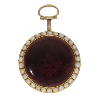 English 18 carat gold and enamel verge watch Circa 1790