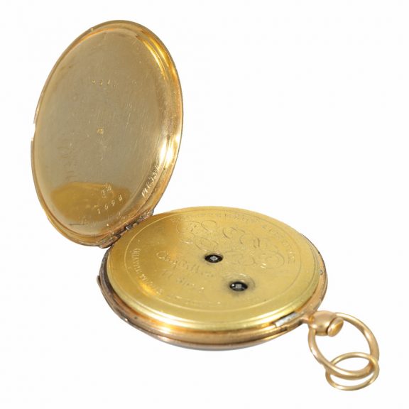 18 Carat gold very flat lépine cylinder watch Circa 1820 18 Carat gold very flat lépine cylinder watch Circa 1820