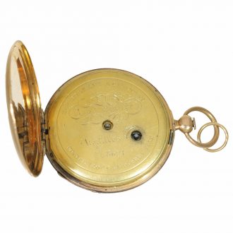 18 Carat gold very flat lépine cylinder watch Circa 1820