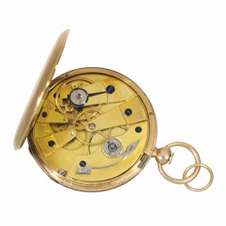 18 Carat gold very flat lépine cylinder watch Circa 1820