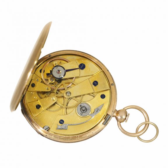 18 Carat gold very flat lépine cylinder watch Circa 1820 18 Carat gold very flat lépine cylinder watch Circa 1820