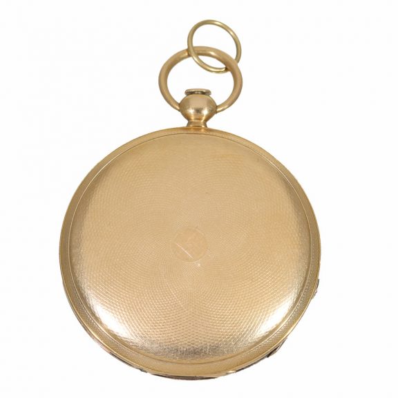 18 Carat gold very flat lépine cylinder watch Circa 1820 18 Carat gold very flat lépine cylinder watch Circa 1820