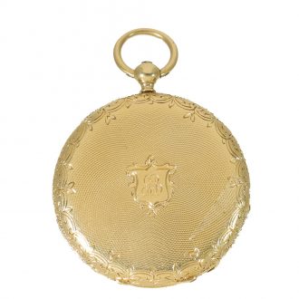French elegant 18K gold Lépine pocket watch Circa 1850