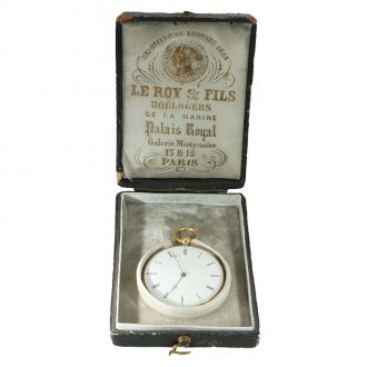 French elegant 18K gold Lépine pocket watch Circa 1850