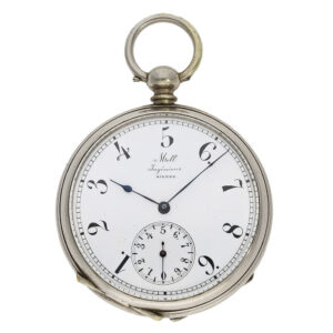 Rare Swiss nickel cylinder watch with decimal time Circa 1850