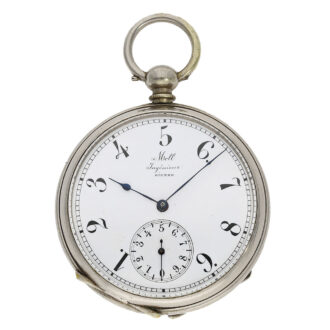 Rare Swiss nickel cylinder watch with decimal time Circa 1850