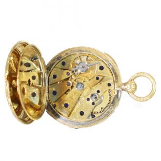 French 18 carat gold miniature Lépine watch Circa 1840