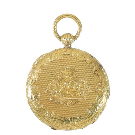 French 18 carat gold miniature Lépine watch Circa 1840 French 18 carat gold miniature Lépine watch Circa 1840