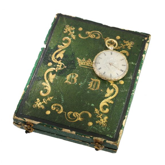 French 18 carat gold miniature Lépine watch Circa 1840 French 18 carat gold miniature Lépine watch Circa 1840