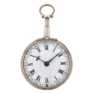 Dutch silver quarter repeating verge pocket watch Circa 1760