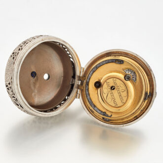 Dutch silver quarter repeating verge pocket watch Circa 1760