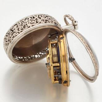 Dutch silver quarter repeating verge pocket watch Circa 1760