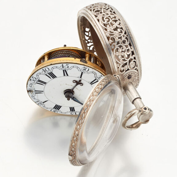 Dutch silver quarter repeating verge pocket watch Circa 1760 Dutch silver quarter repeating verge pocket watch Circa 1760