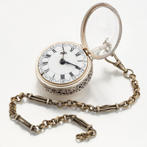 Dutch silver quarter repeating verge pocket watch Circa 1760 Dutch silver quarter repeating verge pocket watch Circa 1760