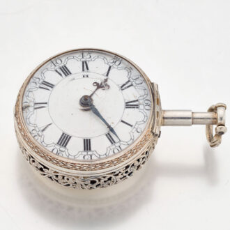 Dutch silver quarter repeating verge pocket watch Circa 1760